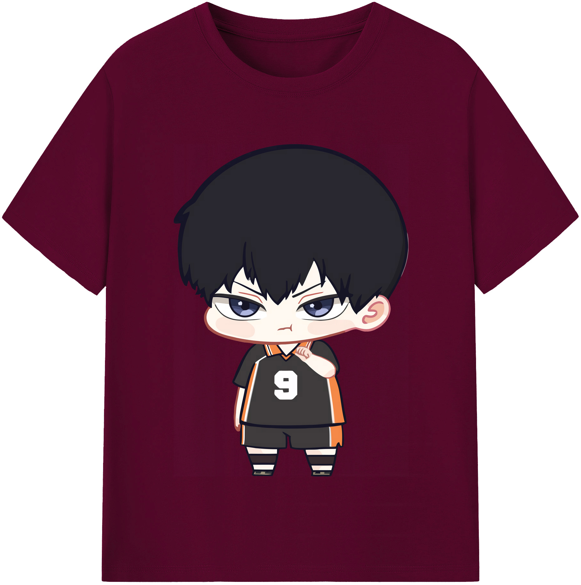 （画像用） ハイキュー!! Haikyu!! レディースカジュアルプリントTシャツ（綿100％）